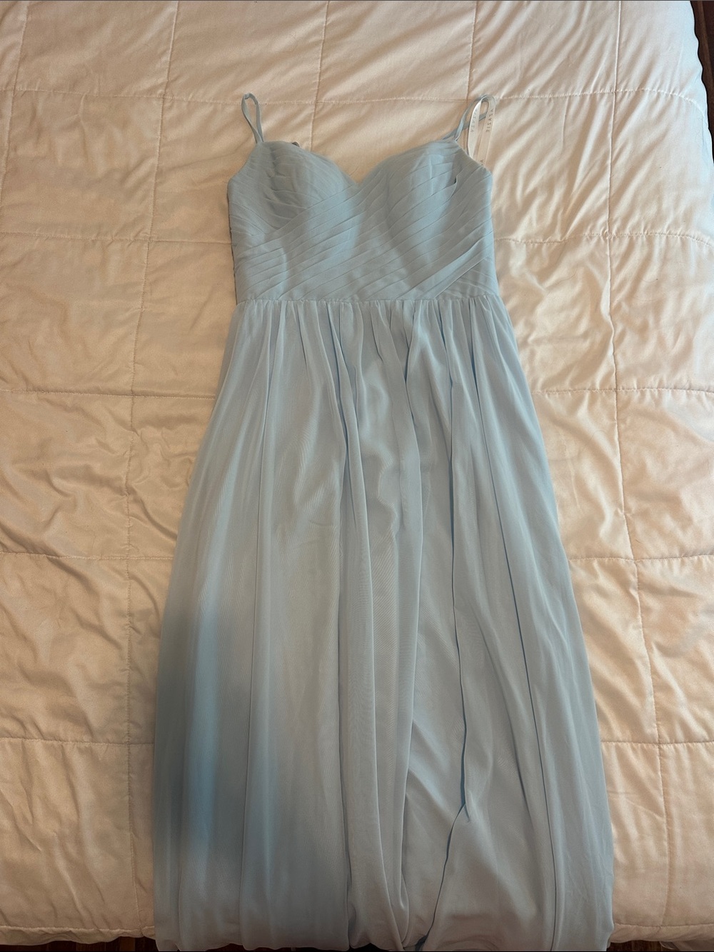 Azazie Light Blue Chiffon Dress